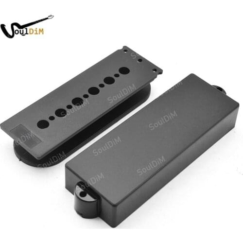 2pcs Electric Bass Guitar Sealed Pickup Cover No Hole with Bobbin for 5-String PB Bass Electric Guitarra Part