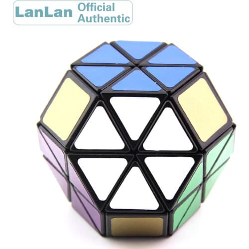 LanLan 8 Axis Octahedron Hydrangea Skewbed Magic Cube Diamond Speed Puzzle Antistress Educational Toys For Children