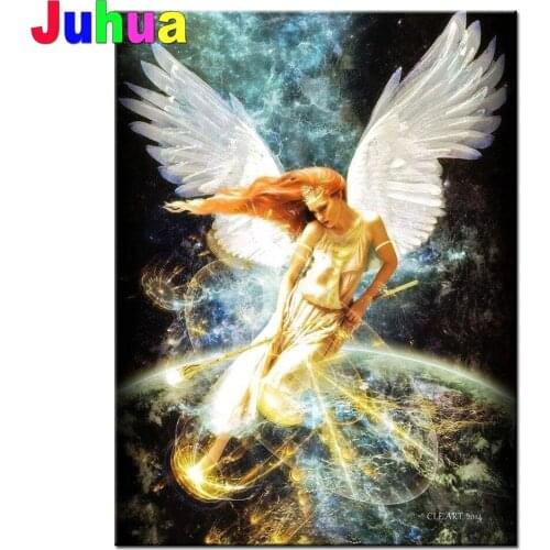 Wing Angel Woman Diamond painting full square Drill diamond embroidery,diamond mosaic Cartoon Portrait picture rhinestone