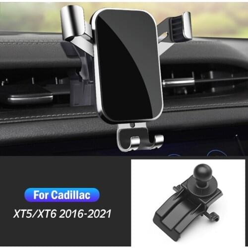 Car Mobile Phone Holder For Cadillac XT5 XT6 2016 2017 2018 2019 2020 2021 GPS Stand Gravity Navigation Bracket Car Accessories