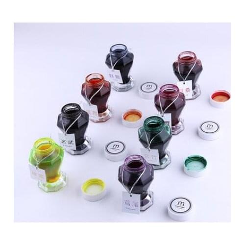 Large Capacity 50ml Fountain Pen ink 9 Color for Choose Nice Non-carbon Colored Ink School Supplies