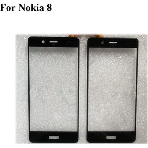For Nokia 8 TA-1012 TA-1052 Front Outer Glass Lens Repair Touch Screen Outer Glass without Flex cable Nokia8