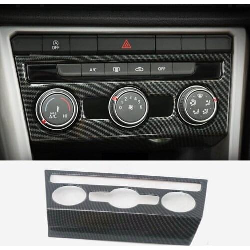 For Volkswagen T-Roc T Roc 2018 - 2021 ABS Auto Styling Central Control Air Conditioning Knob Panel Decoration Cover Trim