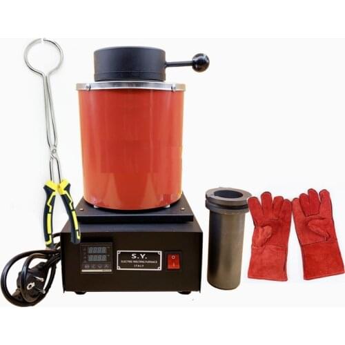 Electric Jewelry Melting Furnace SY CNC Melting Furnacer Digital Display gold Melting Machine 1KG/2KG/3KG melting ovan