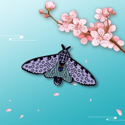 Cool Leopard Moth Enamel Pin Night Takes Wing Series Brooch Show your love of etymology, passion for moths