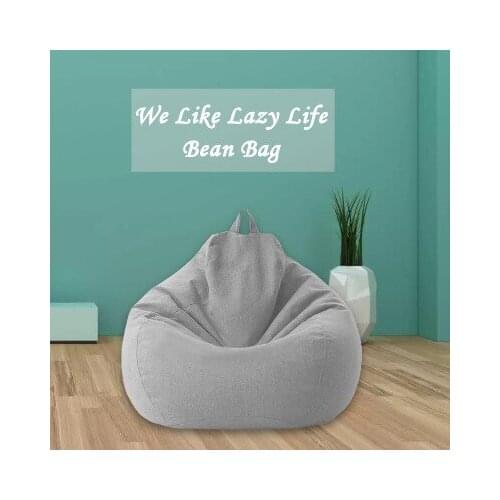 Lazy BeanBag Sofa Cover Chairs Cover Without Filler Lounger Furniture Bean Tatami Bag Room Seat Puff Living Asiento Couch