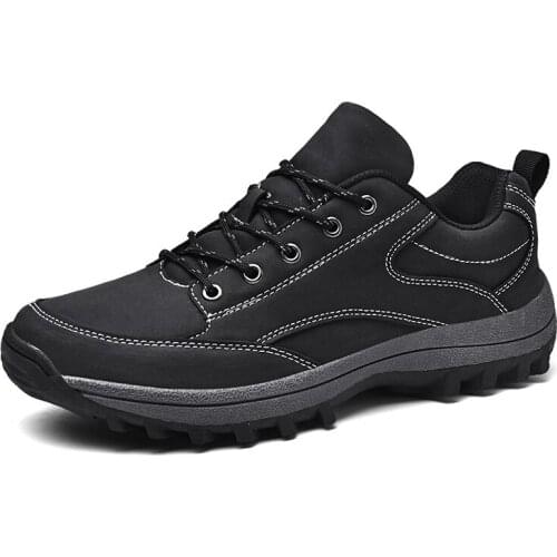 Sapatos de caminhada masculinos antiderrapantes, tênis casual de inverno com tamanhos 39 a 48 para homens, sapatos para atividad