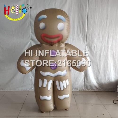 2 m high inflatable gingersnap Christmas ginger cookies costume