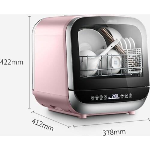 Home Free Installation Desktop Mini Dishwasher High Temperature Sterilization Intelligent Dish Washer Machine 220V