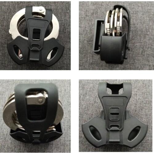 Hunting Accessories Tactical Handcuffs Case Police Holster Molle Pouch Nylon Holder Handcuff Holster For Belt and Vest