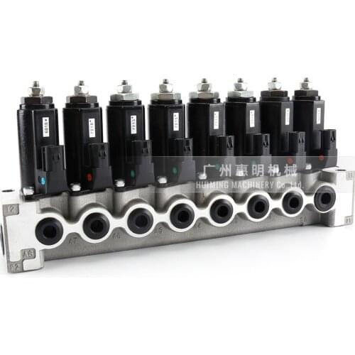 Excavator Kobelco SK200-6E solenoid valve seat assembly original 210/230/250/260/330/350-8 solenoid valve 8KWE5A-30 G24WR-832