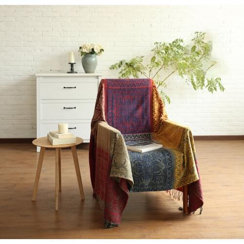 Bohemian Plaid Sofa Blanket Slipcover Home Throw Blanket Chair Sofa Cover For Living room Modern Decoration Bedspread Sofa Cover