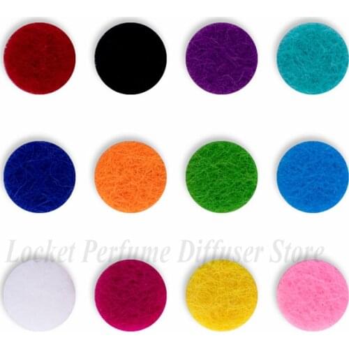 30pcs 7mm Aromatherapy Felt Pads Fit for Essential Oil Holder Cylinder Style Necklace Pendant Perfume Storage bottle Locket