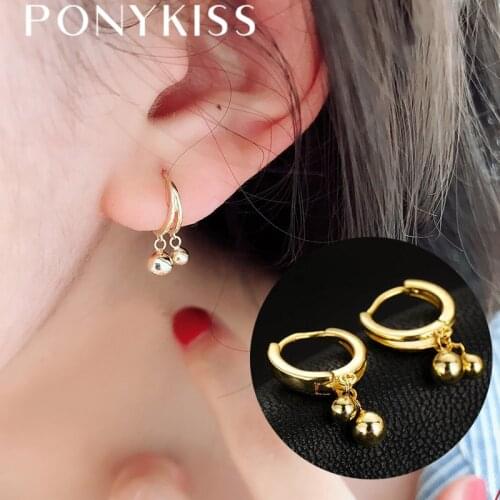 PONYKISS Women's Gold Earrings