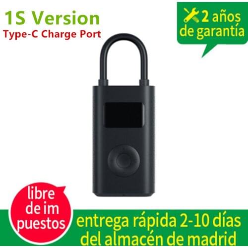 【Moscow Ship】Xiaomi Mijia Portable Digital Tire Pressure Detection Electric Inflator Pump 1S for Bike Motorcycle Car Football