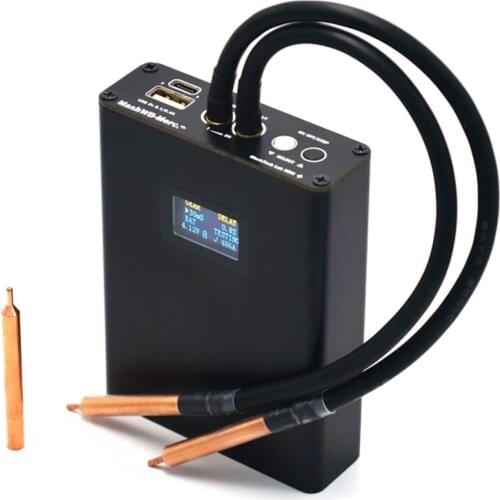 BTL-02 OLED 4Mos Spot Welder Handheld 30 Gears Adjustable Mini Spot Welding Machine For 18650 Battery Pack 5000mAh 8Awg