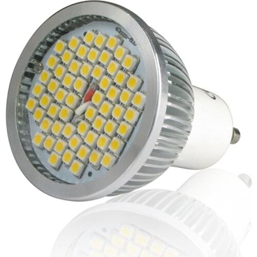10PCS 24Led SMD5050 GU10 Series 4.5-5W Light Bulbs 120 Degree Beam Angle Home Office High Power LED Lamp SMD3528