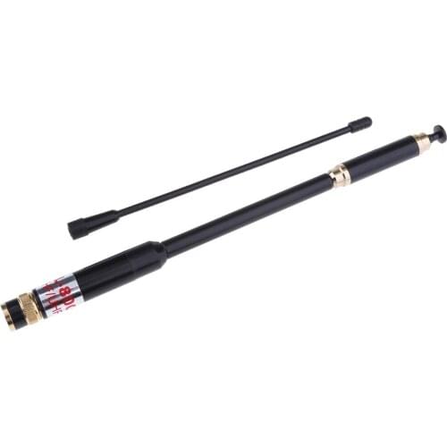 AL-800 Telescopic Dual Band Amateur Ham Radio & Scanner Antenna BNC Connector - 2 In 1