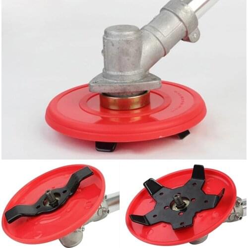 Universal Multi-functional Trimmer Head for Lawn Mower Garden Tool Parts Brush Weed Cutter Blades Steel Hedge Grass Trimmer Head