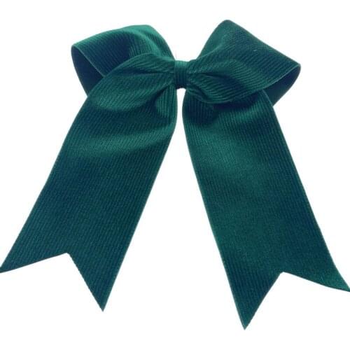 9 colors 8 inch Large Hair Bows for Girls Hair Clips Solid Corduroy HairPin Party Kids Hair Accessories accesorios