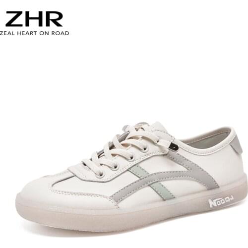 2021 Women Flats shoes Casual Slip On Sneakers White Breathable Tennis Sport Sneakers Genuine Leather LightWeight Walking Shoes