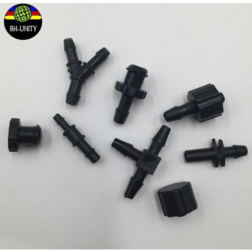 10pcs/lot printer parts ink tube connector bulk ink system UV inks switch use for ink tube