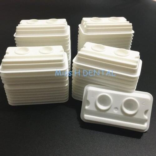 200pcs Dental Mixing Wells Disposable Bonding Resin Adhesive 2 holes New