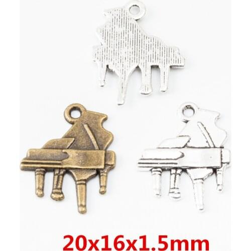 30 pcs Vintage Ancient piano zinc alloy charms pendant suitable for DIY Bracelet Necklace metal jewelry accessories 6223