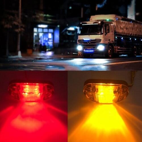 Car Flashing 4 Pcs 12V 24V Car Truck Trailer Piranha DRL LED Side Marker Blinker Bck up Light Bulb Turn Signal lamp car-styling