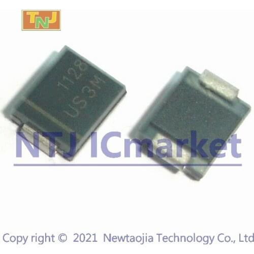 50 PCS US3M DO-214AB SMC Diodes, SURFACE MOUNT ULTRA FAST SWITCHING RECTIFIER