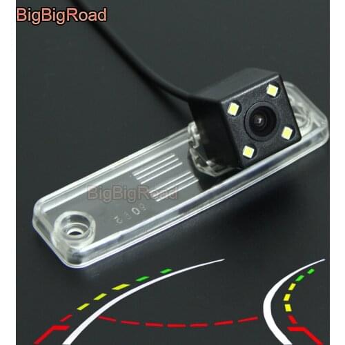 BigBigRoad For Subaru impreza WRX sedan outback Forester 2008 - 2013 Car Intelligent Dynamic Trajectory Tracks Rear View Camera