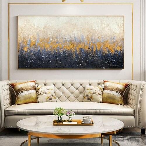 Large Landscape Poster Modern Hand Painted Oil Painting On Canvas Handmade Paintings Wall Art For Living Room Modern Home Decor