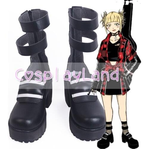 My Hero Academia Boku No Hero Akademia Himiko Toga Cosplay Boots Shoes WomenCostume Customized Accessories Halloween Party Shoes