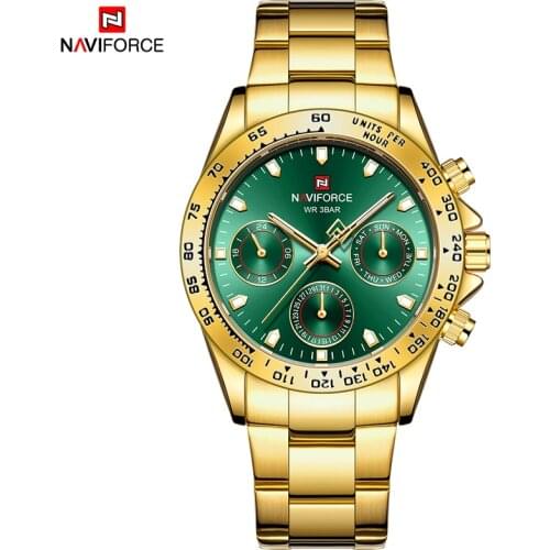 NAVIFORCE Business Brand Luxury Gold Watches For men Military Sport Warterproof Man watch Casual Date Male Clock Relogio Masculi