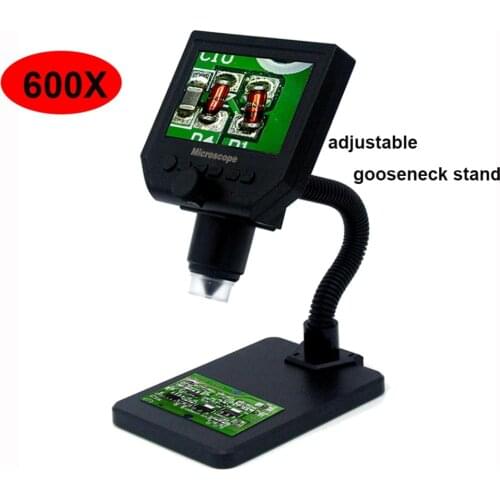 600X Digital electronic USB microscope digital soldering video microscope camera 4.3 inch lcd Endoscope magnifying Camera G600