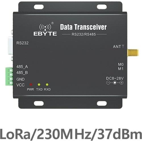 E90-DTU-230N37 Half Duplex RS232 RS485 Narrow Band 230MHz 5W IOT vhf Wireless Transceiver module 37dBm Transmitter and Receiver