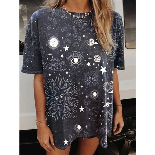 Black Luxury Printing Graphic T Shirts Women New Summer Tees Fashion Girls Oversized Fun Teens Clothes Harajuku Style Loose Tops