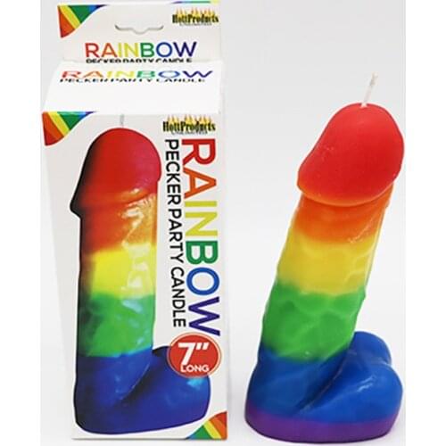 Creative Rainbow Candle Festival Decoration Colorful Paraffin Wax Art Candles Birthday Party Candle Home Decorative Ornaments