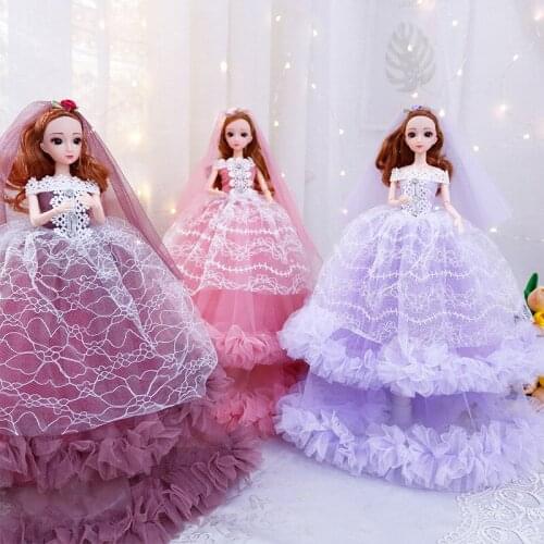 45cm Kids Blue Barbie Doll for Baby Girl Room Toys Birthday Gift for Girls Princess Doll Dress Up Toy Full Body Silicone Toy