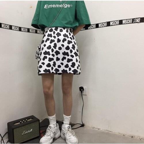 Summer 2020 new Korean ins bag hip skirt female cow short skirt a-line skirt student wild high waist skirt