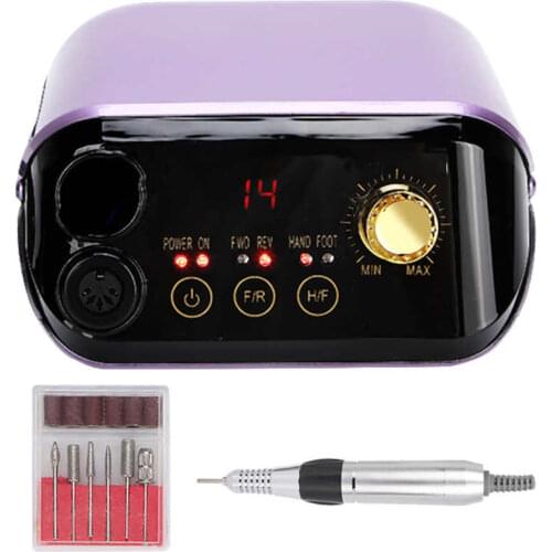 35W 35000RPM Electric Nail Drill Machine Nail Grinding Polisher Touch Button Led Display Manicure Cutters