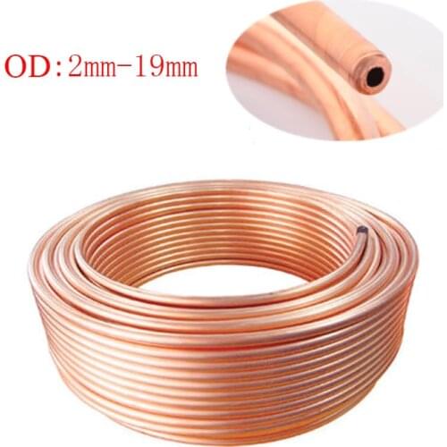 1m/3m OD 2mm-12.7mm Copper Coil / Air Conditioning Refrigeration Tubing /T2 Soft Coil Copper Tubes