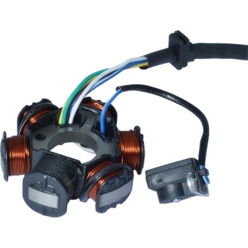 Motorcycle 5 Wire 6 Poles Half-Wave AC For Honda C100 100cc Magneto Stator Coil Generator Spare Parts