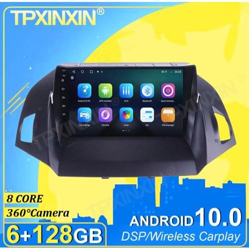 IPS Android 10.0 6G+128G Carplay 360 Camera For Ford Kuga Escape 2012-2019 Multimedia Player Radio Tape Recorder Video Navi GPS