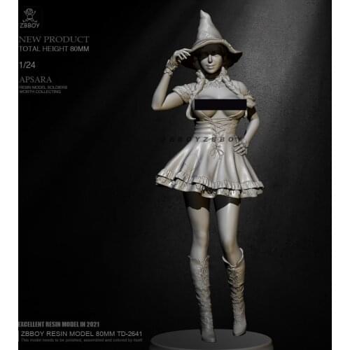 H75mm 1/24 Resin model kits figure beauty colorless and self-assembled TD-2641