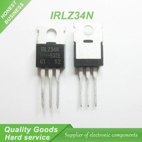 10PCS IRLZ34N IRLZ34 55V 30A TO-220 Field effect Triode new original