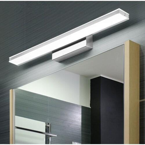 Simple LED Mirror Headlights Waterproof And Anti-Fog Aluminum Bathroom Lights Toilet Mirror Lamps LED Wall Lights AC110-240v