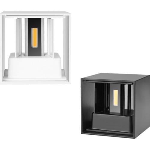 Adjustable 6W 12W LED Wall Lamp IP65 Waterproof Indoor & Outdoor Aluminum Wall Light Surface Mounted Cube LED Garden Porch Light
