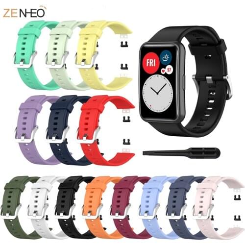 ZENHEO Strap For Huawei Watch Fit Silicone Sport Wrist Band Smart Bracelet Replacement Soft Straps For Huawei Fit Watch Correa