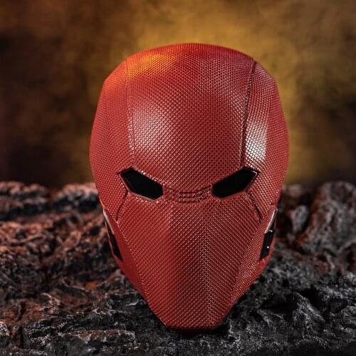 Xcoser Red Hood Helmet Resin Cosplay Mask Costume Movie Prop Halloween Dress Up Role Play